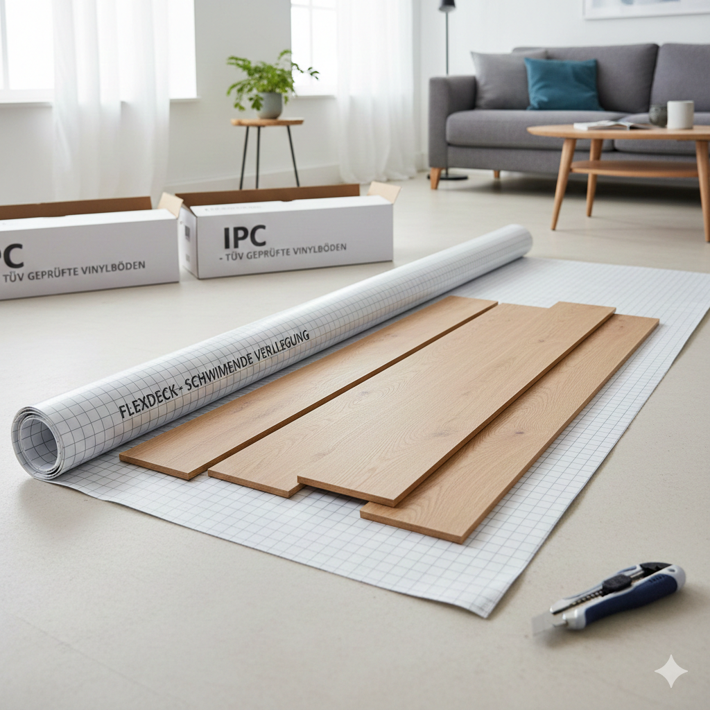 Klebevinyl schwimmend verlegen