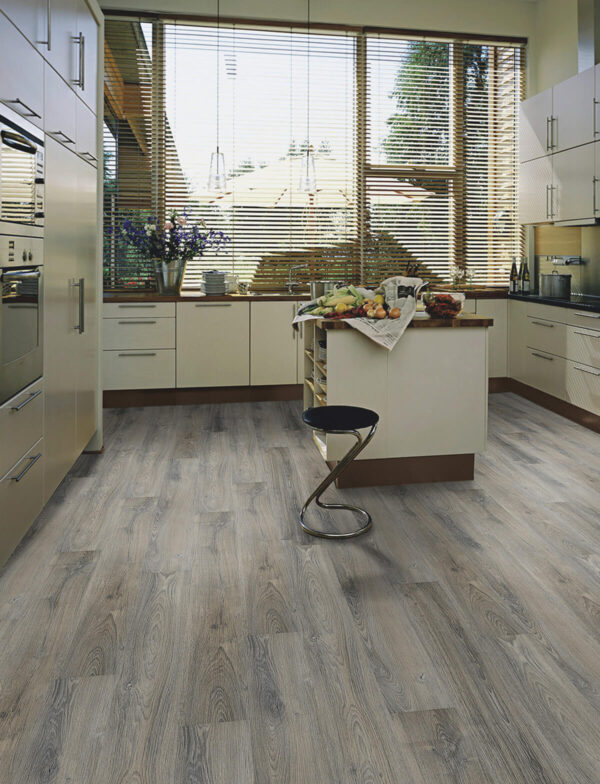 IPC Saphir Plus Klick-Vinyl Eiche Graubeige 5 mm | QNG-zertifiziert & inkl. Unterlage | Wohngesund